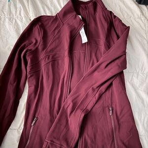 Lululemon Athletica Maroon Utility Jacket